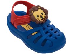 baby's b zomer Ipanema dierlijke blauwe leeuw schoenen 2L4N406