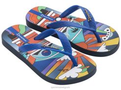 kinderen k tema's droom Ipanema blauwe vakantie schoenen 2L4N352