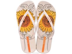vrouwen anatomische zonnebloem Ipanema ivoor schoenen 2L4N173