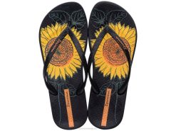 vrouwen anatomische zonnebloem Ipanema zwart schoenen 2L4N172