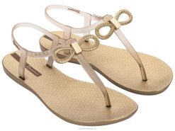 vrouwen Belle sandaal strik Ipanema zacht goud schoenen 2L4N113