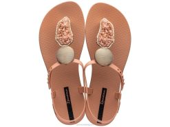 vrouwen elegante sandaalkristal Ipanema zonnekus bruin schoenen 2L4N168