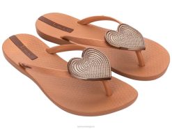 vrouwen maxi-hart Ipanema sunkiss bruine stip schoenen 2L4N211