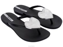 vrouwen maxi-hart Ipanema zilver zwarte stip schoenen 2L4N209